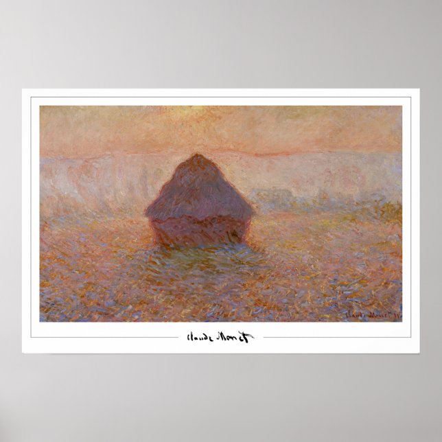 Claude Monet Zedign Art Poster nº 24 (Frente)