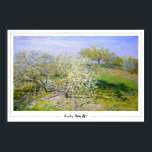 Claude Monet Zedign Art Poster nº 674<br><div class="desc">Claude Monet #674 (Apple Trees In Bloom 1873) poster de arte e assinatura pela Casa Zedign. Para mais imagens e designs de Claude Monet - Paintings & Drawing Vol 1,  visite https://books.zedign.com/zas/2.html</div>