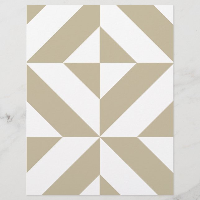 Clay Geométrico Deco Cube Scrapbook Paper (Frente)