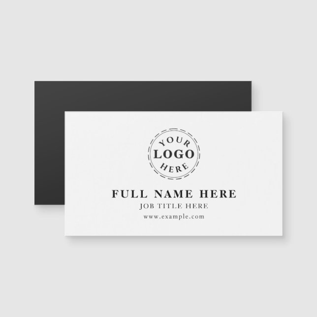 Clean Design Magnetic Business Card (Frente/Verso)