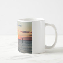 Clearwater Beach, caneca de café por pôr do sol da