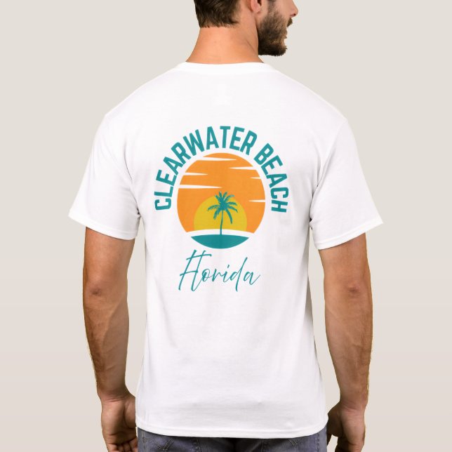Clearwater Beach Florida T-Shirt (Verso)