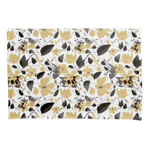 Clematis Yellow Cinza Watercolor Decor Floral
