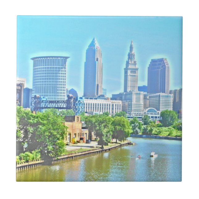 Cleveland, Azulejo decorativo do efeito de pintura (Frente)