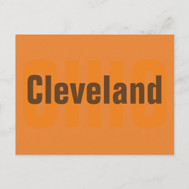 Cleveland, cartão postal de Ohio (Frente)