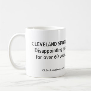Cleveland decepcionando ostenta a caneca