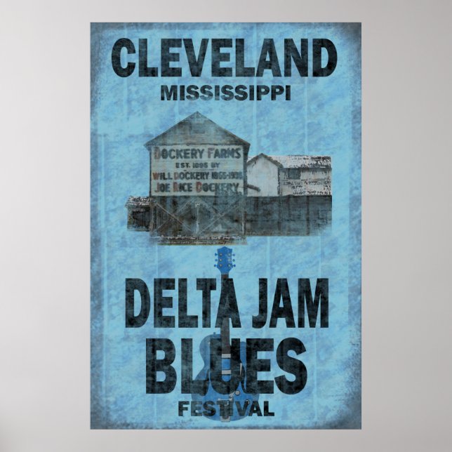 Cleveland Mississippi Blues Poster (Frente)
