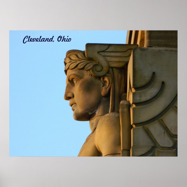 Cleveland OH Bridge Art Poster (Frente)
