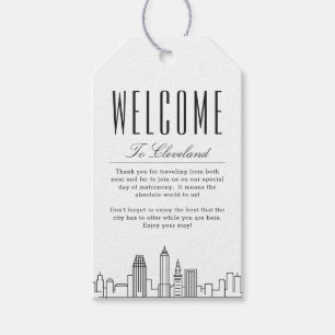 Cleveland Wedding Etiquetas de presentes de mens