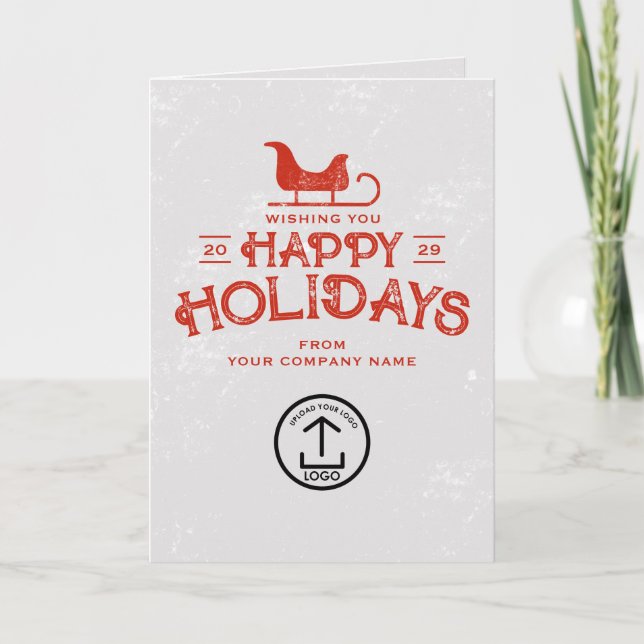 Clientes de Cartão de Natal de Negócios Funcionári (Frente)