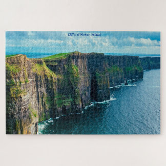 Cliff é de Moher Ireland. Quebra-cabeça de serra
