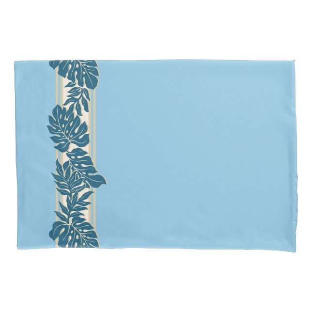 Cliff Hanger Folha de Monstera Havaiana Azul (Frente)
