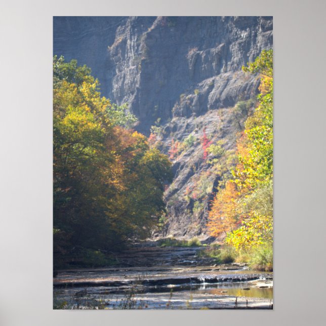 Cliffside Waterscape Poster (Frente)