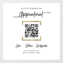 Cling da Janela Código QR da Programação de Compro