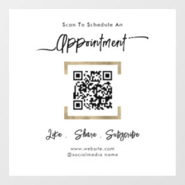 Cling da Janela Código QR da Programação de Compro
