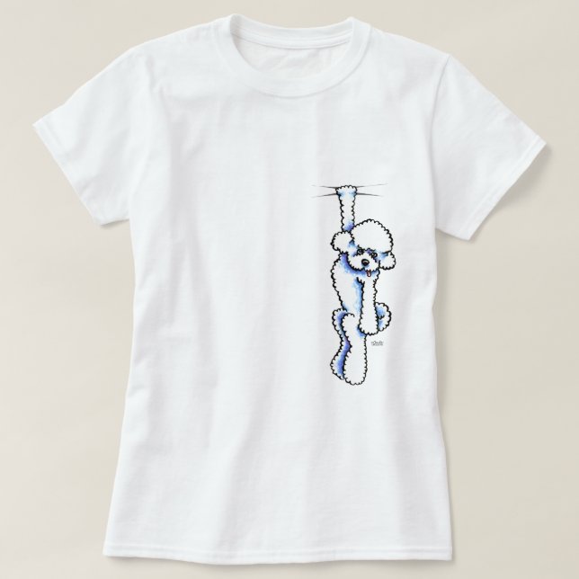 Clingy Bichon Frise T-Shirt (Frente do Design)