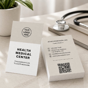 Clínica de Saúde Médica Cartão de Visita Médico Be