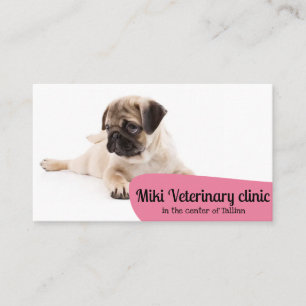 Clínica Veterinária Animais Cartão de visita