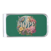 Tipografia Floral Esperança com Aves e Botânica