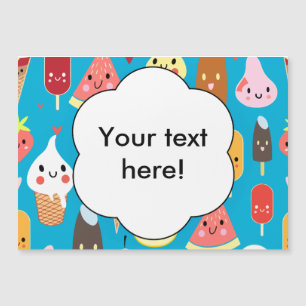 Clipart de caracteres de comida cúbica