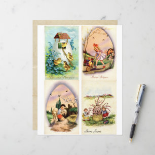 Clipart de cartões postais de Páscoa Buona Pasqua