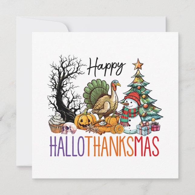 Clipart Feliz Hallothanksmas (Frente)