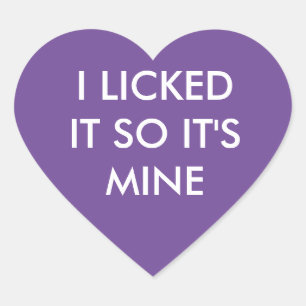 CLIQUEI-O, POR ISSO É O MEU adesivo roxo.