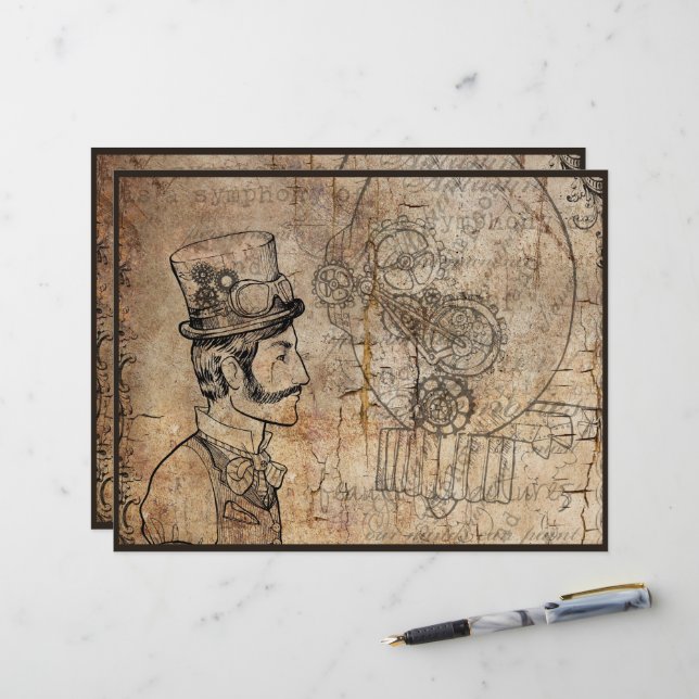 Clocagem do Cientista do Chapéu Superior do Invent (Frente/Verso In Situ)