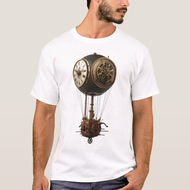 "Clocaire Aéreo" Camiseta Gráfica Steampunk – Vint (Frente)