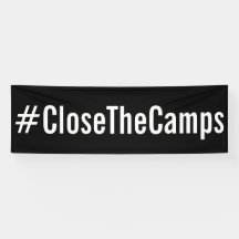 #CloseTheCamps protesto político ousado