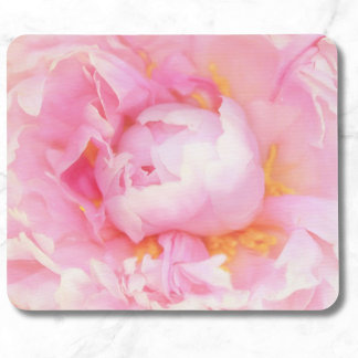 Closeup de Mousepad de Peônia Rosa