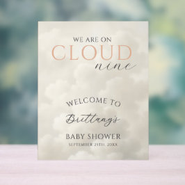 Cloud Nine Clouds Baby Shower Welcome