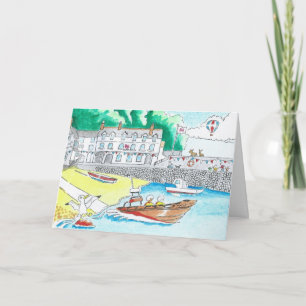 Clovelly, Cartão de Aniversário Devon