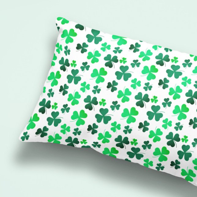 Clover Shamrock Boho Pastel Foliage Moderno Elegan (Criador carregado)