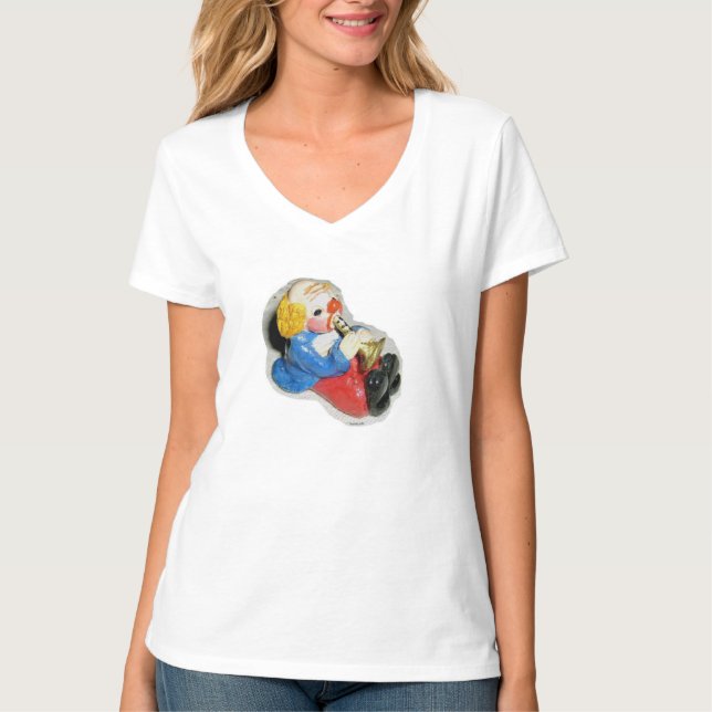Clown mit Tröte - T-Shirt (Frente)