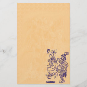 Clowning ao redor artigos de papelaria