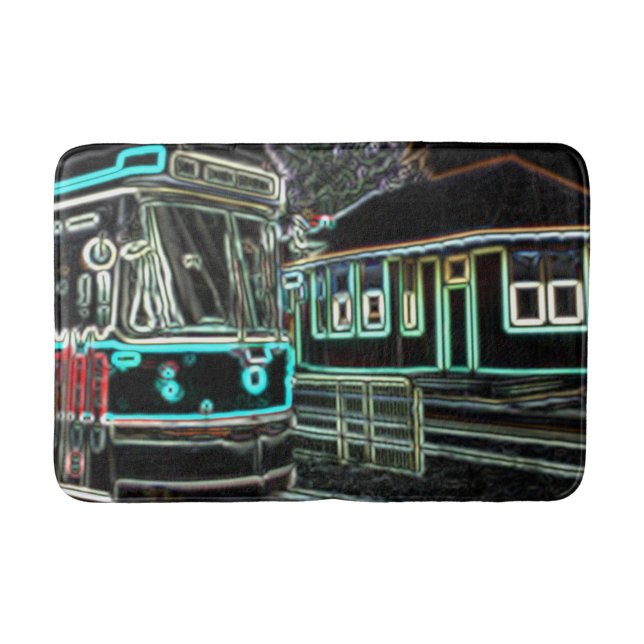 CLRV Neon no tapete médio de banho (Frente)