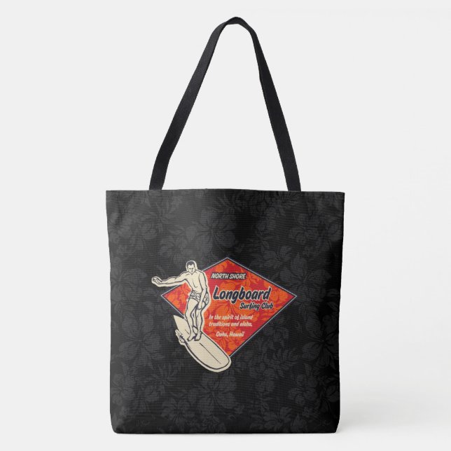 Club Surfing Diamond Hawaiian Hibiscus Bolsa de pr (Frente)