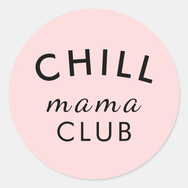 Clube Cool Mama Adesivo Rosa Peachy (Frente)