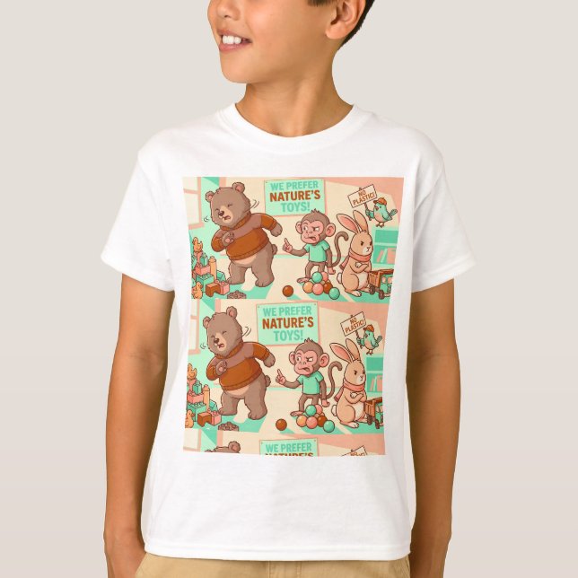Clube de Brinquedos da Natureza – Camiseta Infanti (Frente)