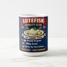 Clube de Lealdade ao Lutefisk Caneca de Café Norue