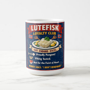 Clube de Lealdade ao Lutefisk Caneca de Café Norue