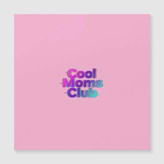 Clube de Mães Incríveis Neon Glitch Retro Cartão d