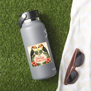 Clube de Padel Toucan Vintage Adesivo Retro Miami