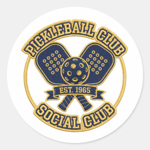 Clube de Pickleball Fundado em 1965 Adesivo - Vint