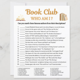 Clube do Livro Jogo Quem Sou Eu