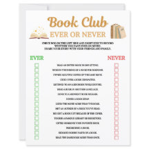 Clube do Livro Jogo Sempre ou Nunca