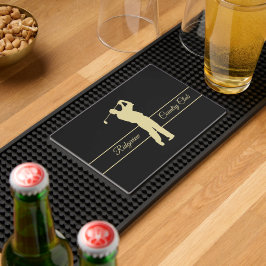 Clube Dourado de Golfer Silhouette