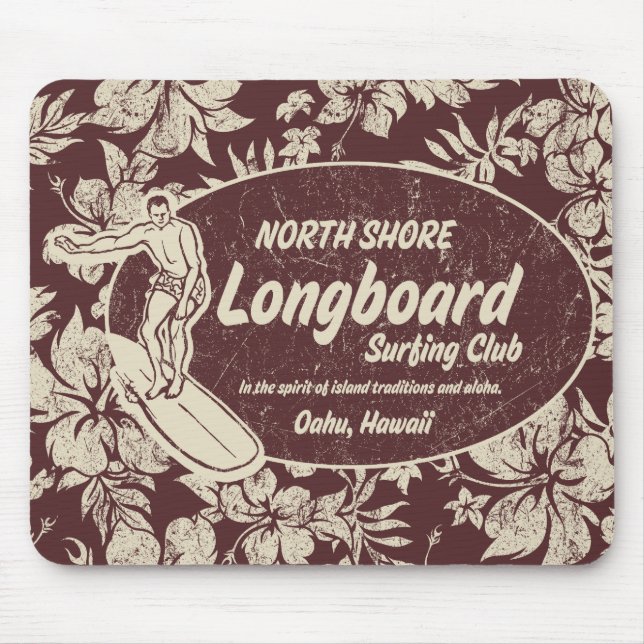 Clube que surfa Mousepad (Frente)