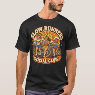 Clube Social de Corredores Lentos Camisa Funny Ret